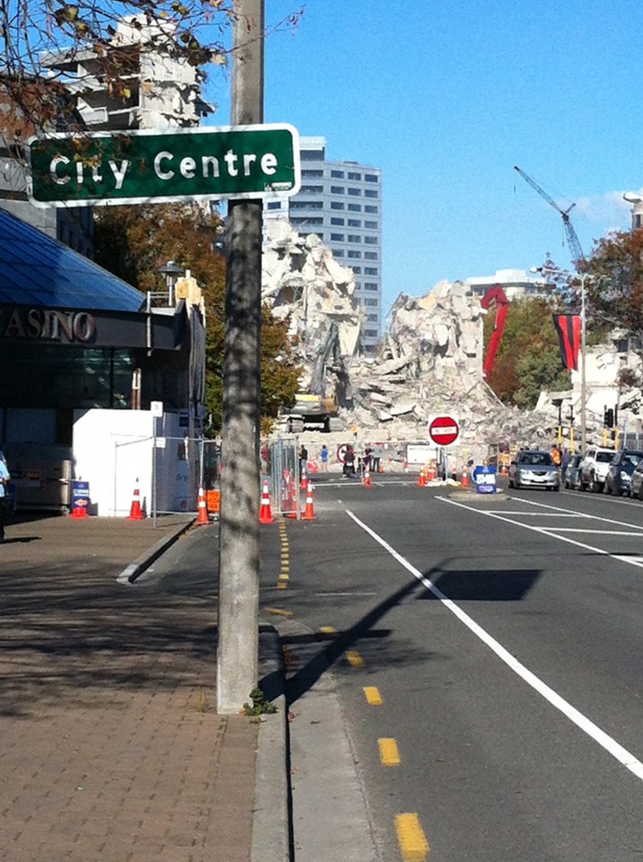 Christchurch centre under demolition, 2012- April 21st