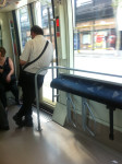 Bike parking on tram